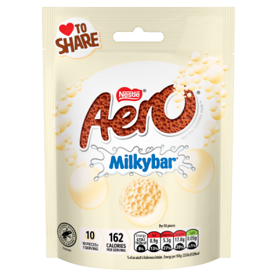 Aero Buble Milkybar Pouch Bag 8X92G Xb