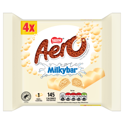 Aero Milkybar Bubbly Bar Mp 14(4X27G) Xb