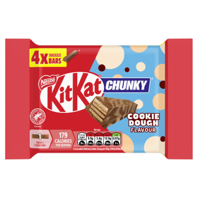 Kit Kat Chunky Cookie Dough 15(4X34G) Xb Available from 20th July