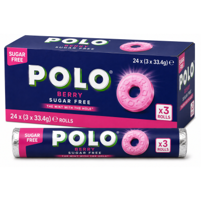 Polo Sugar Free Berry Tablets Multipack 24 (3 × 33.4G) Xb