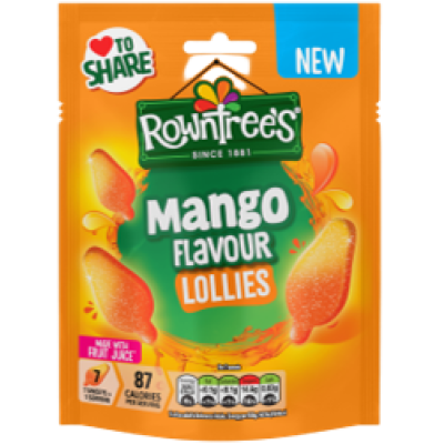 Rowntrees Mango Lollies Pouch 9X130G Xb